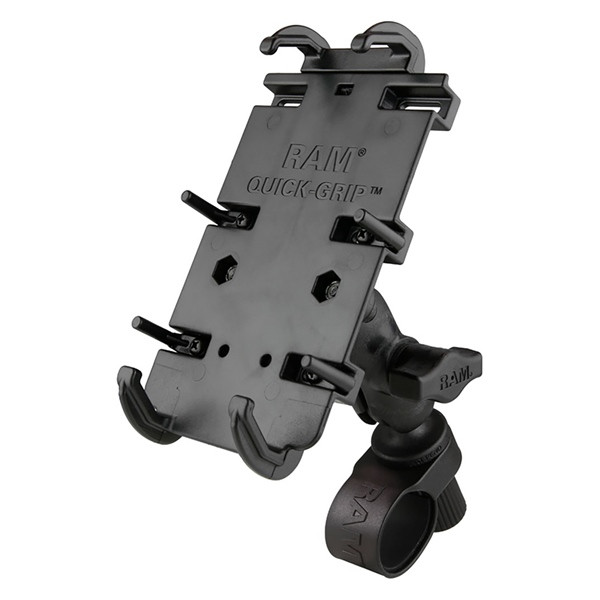 RAM MOUNT Quick-Grip XL Phone Mount with Tough-Strap Handlebar Base - 180289