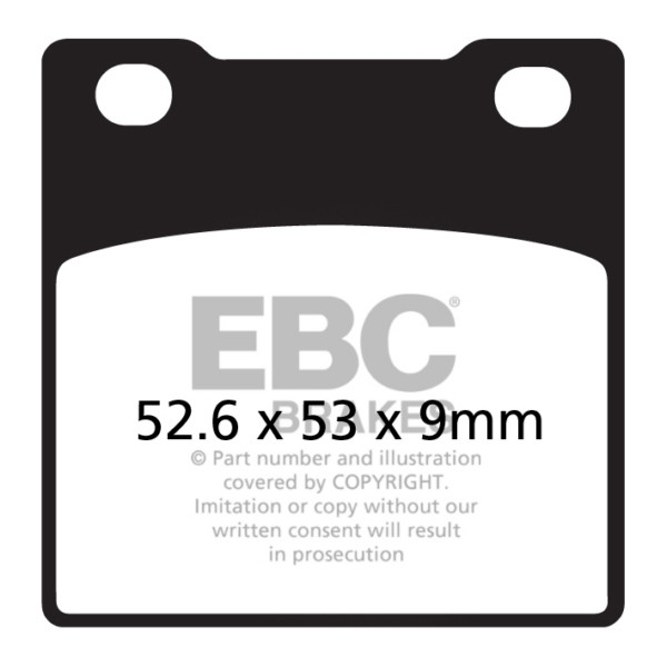 EBC  V-Pad Brake Pad Organic - Rear Right, Rear left - 207610