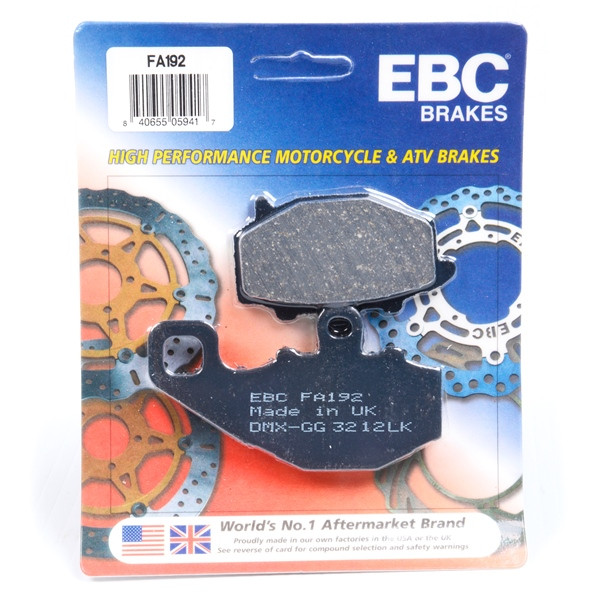 EBC  “X” Series Moto-X Sport & Enduro Brake Pad Organic - Rear Right, Rear left, Left & right - 007583