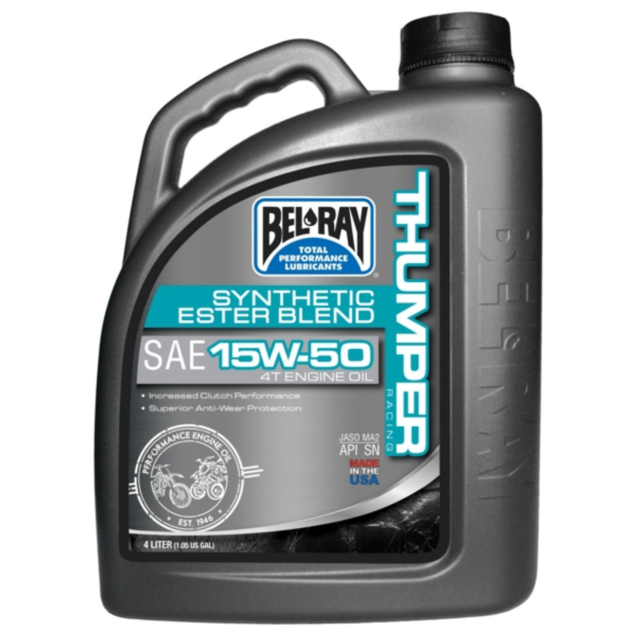 Bel-Ray Thumper Racing Synthetic Ester Blend 4T Engine Oil 15W50 - 4 L  - 050902