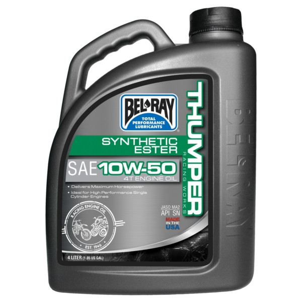 Bel-Ray Thumper Racing Works Full Synthetic Ester 4T Engine Oil 10W50 - 4 L  - 050904