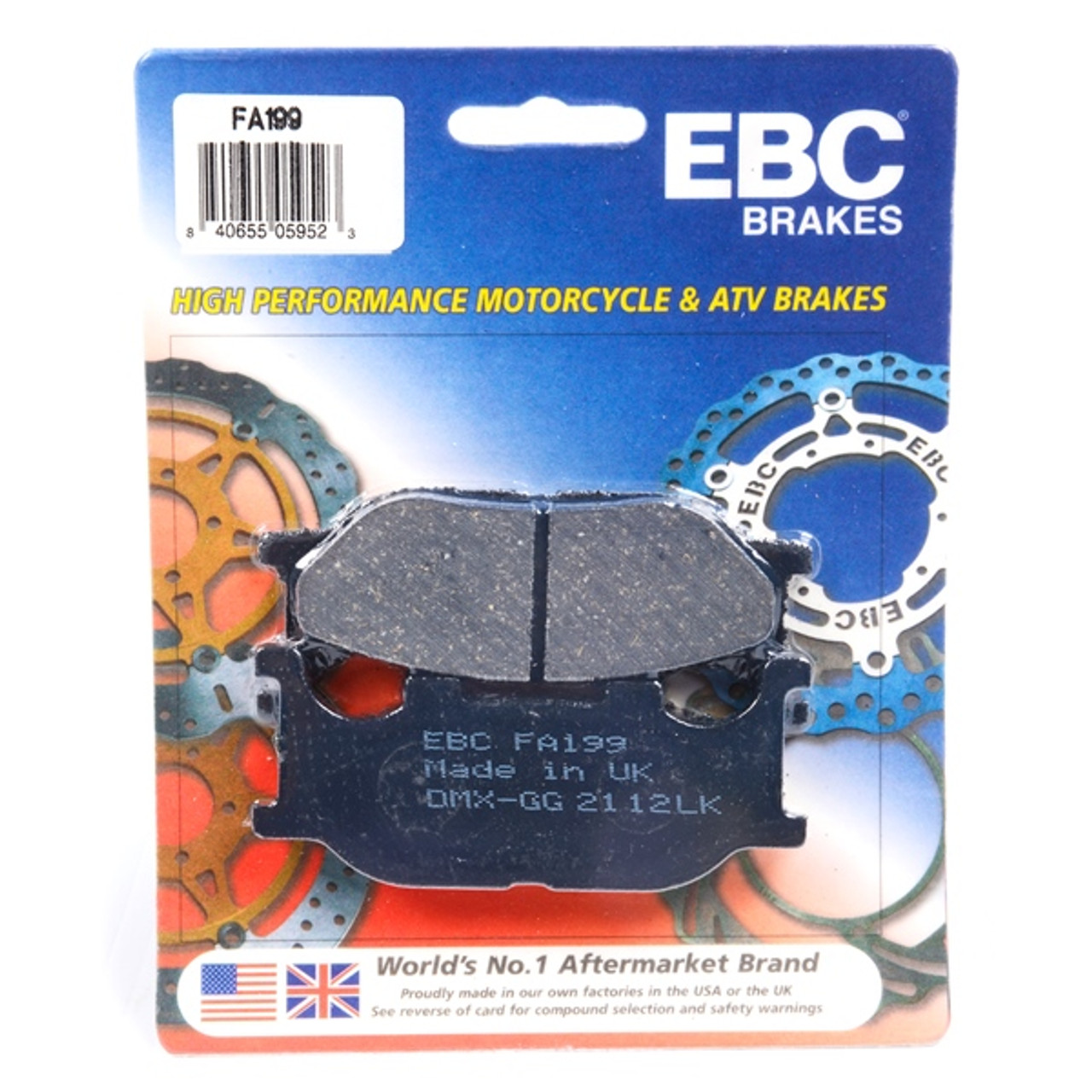 EBC  Organic Brake Pad Organic - Front - 007834