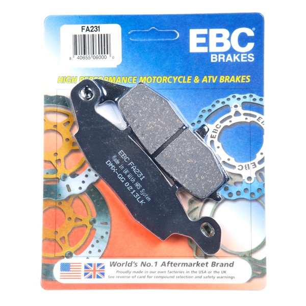 EBC  Organic Brake Pad Organic - Front Right, Front left, Rear Right - 007839