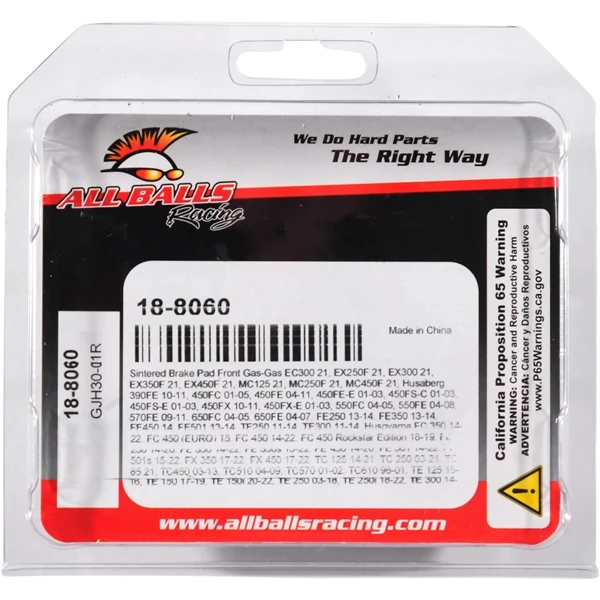 All Balls Brake Pad Sintered metal - Front - 350008