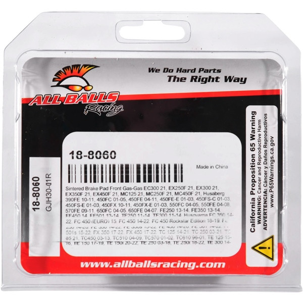 All Balls Brake Pad Sintered metal - Front - 350008