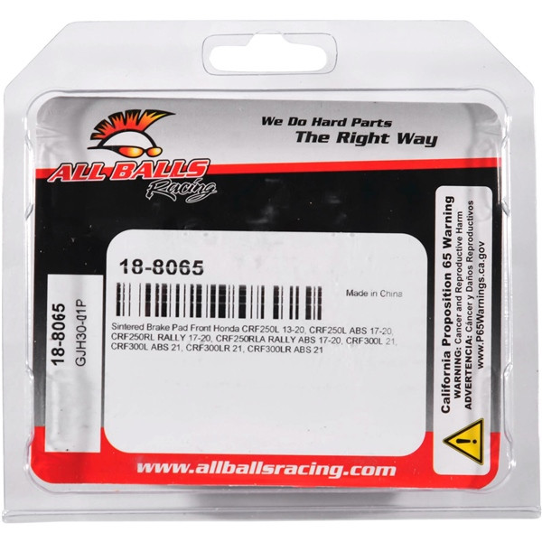 All Balls Brake Pad Sintered metal - Front - 350009