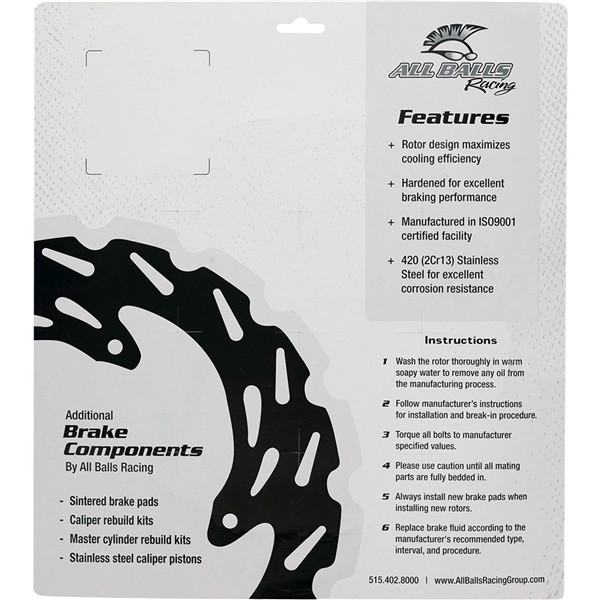 All Balls Brake Rotor BETA, GAS GAS, HUSABERG, HUSQVARNA, KTM, TRIUMPH - Front - 337952