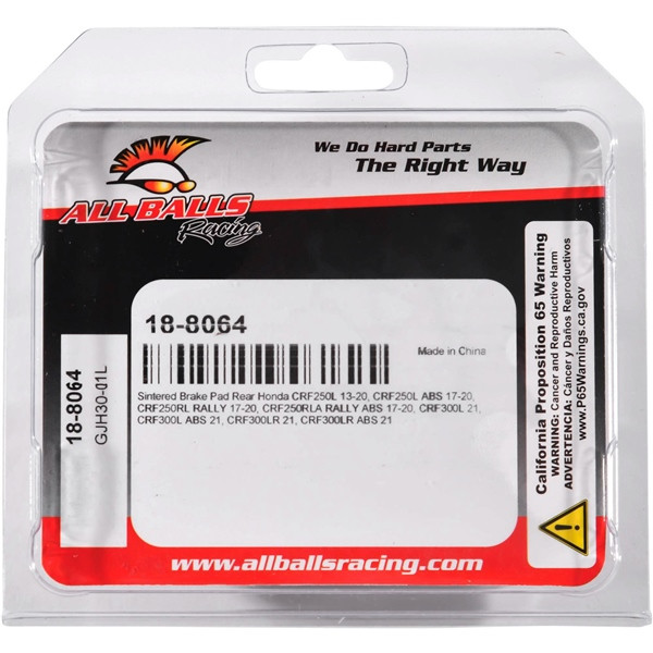 All Balls Brake Pad Sintered metal - Rear - 350061