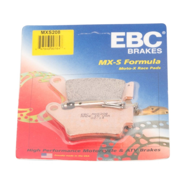 EBC  "MXS" Moto-X Race Brake Pad Sintered metal - Rear Right, Rear left - 008172