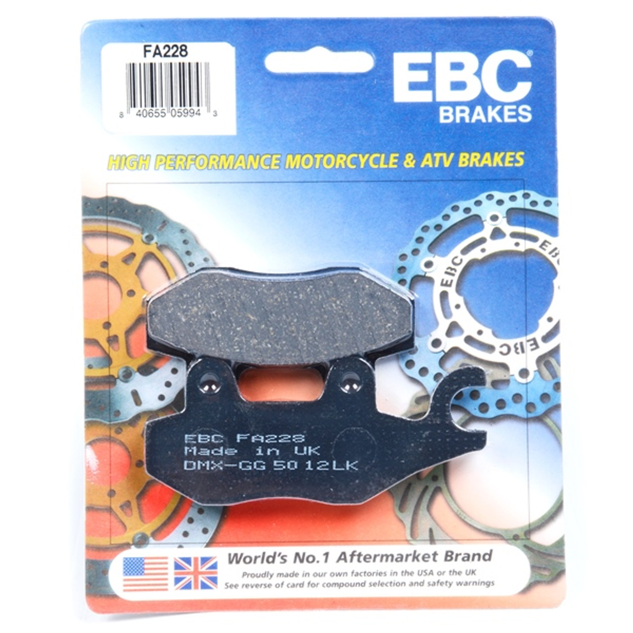 EBC  Organic Brake Pad Organic - Front - 008364