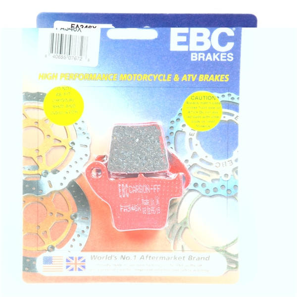 EBC  “X” Series Moto-X Sport & Enduro Brake Pad Organic - Rear Right, Rear left - 008432
