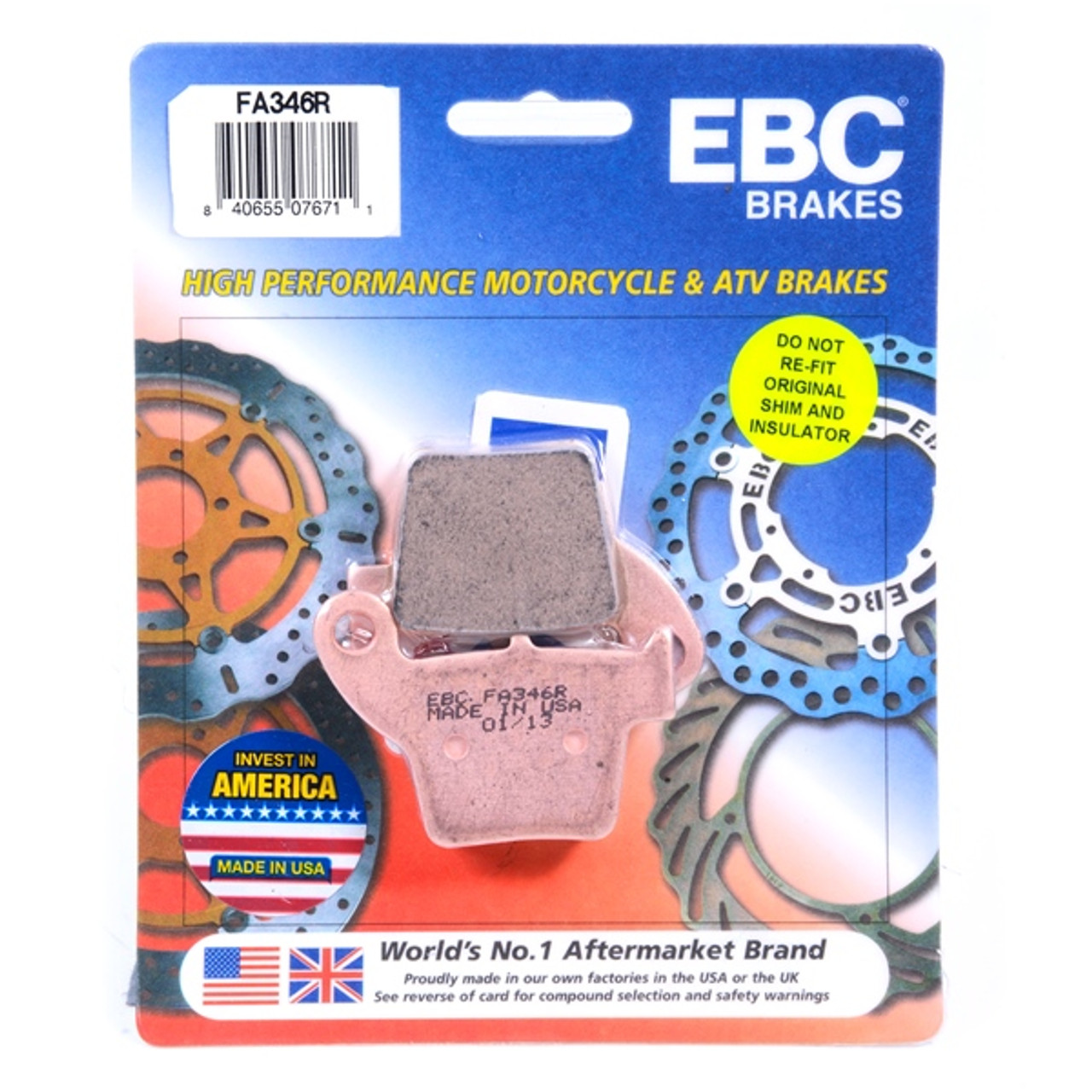EBC  “R“ Long Life Sintered Brake Pad Sintered metal - Rear - 008433