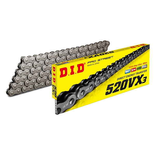D.I.D Chain - 520VX3 Road & Off-Road X'ring Chain - 504048