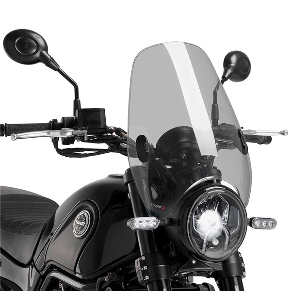 Puig Custom II Windshield APRILIA, BMW, DUCATI, HARLEY-DAVIDSON, HONDA, HUSQVARNA, HYOSUNG, INDIAN, KAWASAKI, MOTO GUZZI, SUZUKI, TRIUMPH, YAMAHA - 360940