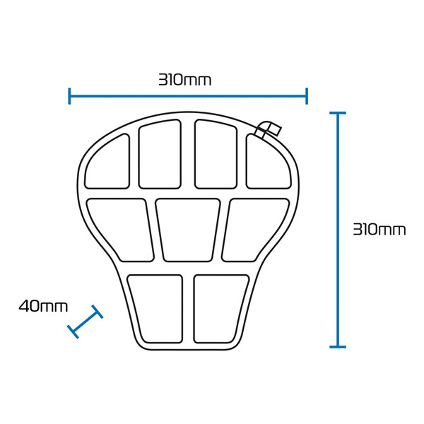 Oxford Products Air Seat Cushion Street/Sport - 469990