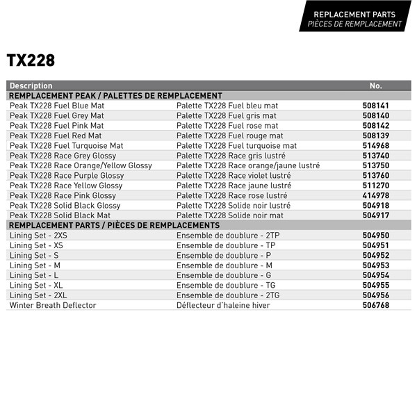 CKX TX228 Off-Road Helmet Solid - Without Goggle - 2XL - 504776