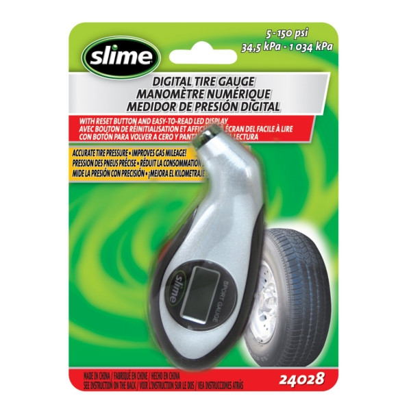 SLIME 5-150 PSI Digital Tire Gauge Tire Gauge - 071343