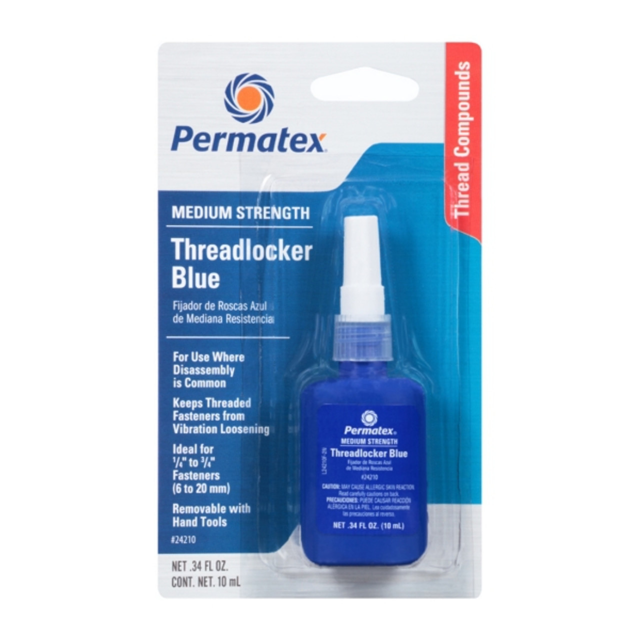 Permatex Blue Removable Strength Threadlocker Gel - 10 ml - 071346
