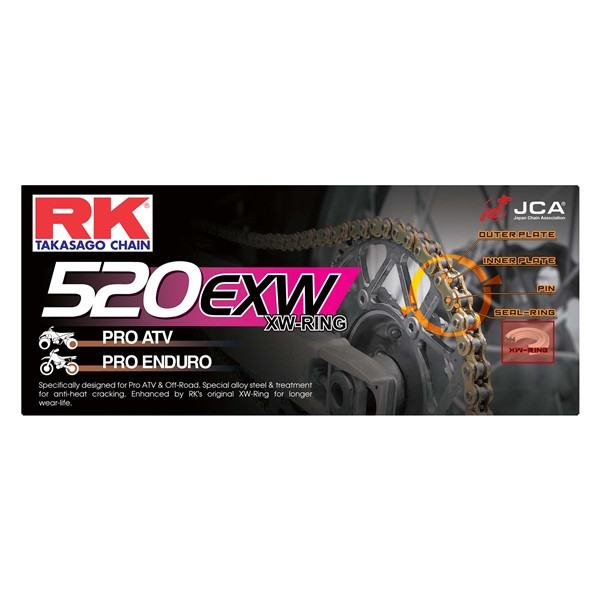 RK EXCEL Chain - 520EXW MX Chain - 004363
