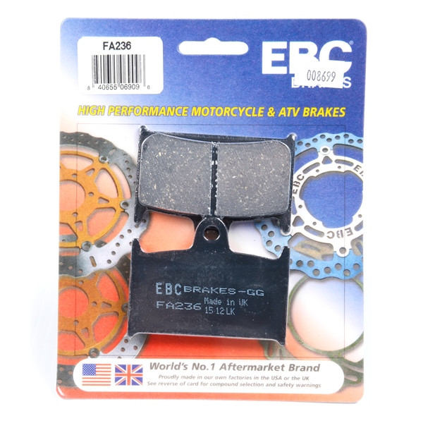 EBC  Organic Brake Pad Organic - Front Right, Front left, Rear Outer - 008699