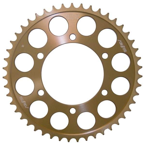 Sunstar Aluminum Rear Sprocket 520 - Fits Suzuki - Rear - 460694