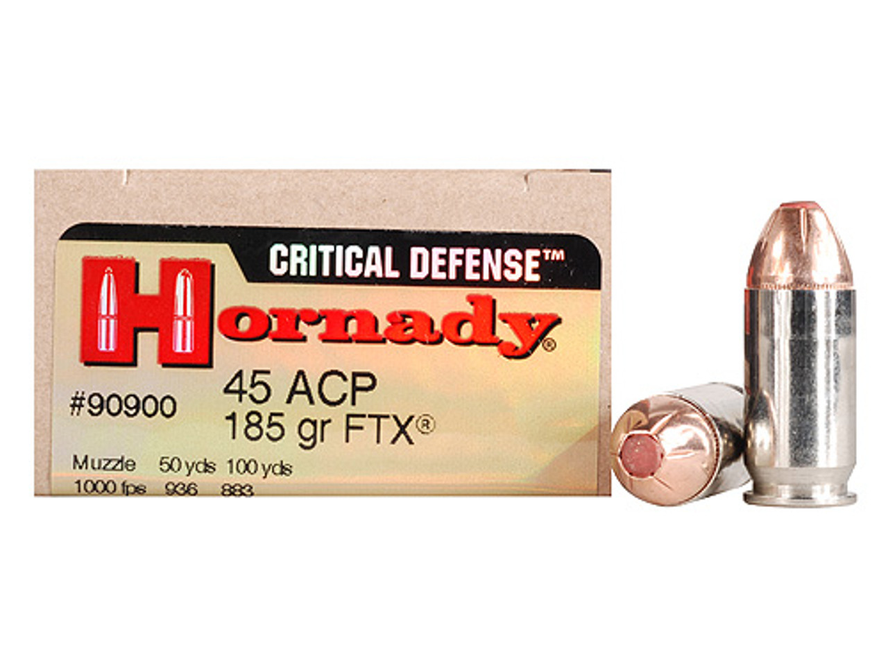 Hornady Critical Defense 45 ACP, 185gr, FTX, 20 Rnds