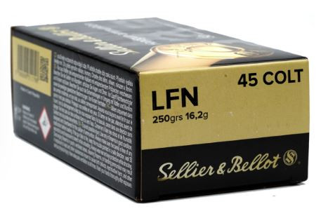 Sellier & Bellot 45LC 250gr LFN Cowboy Action, Box of 50