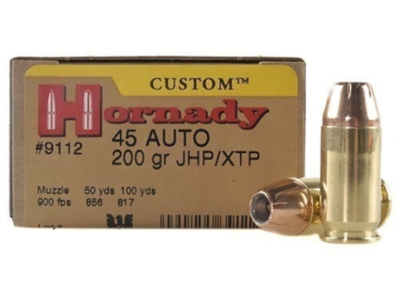 Hornady Custom XTP 45ACP 200gr JHP, 20 Rounds