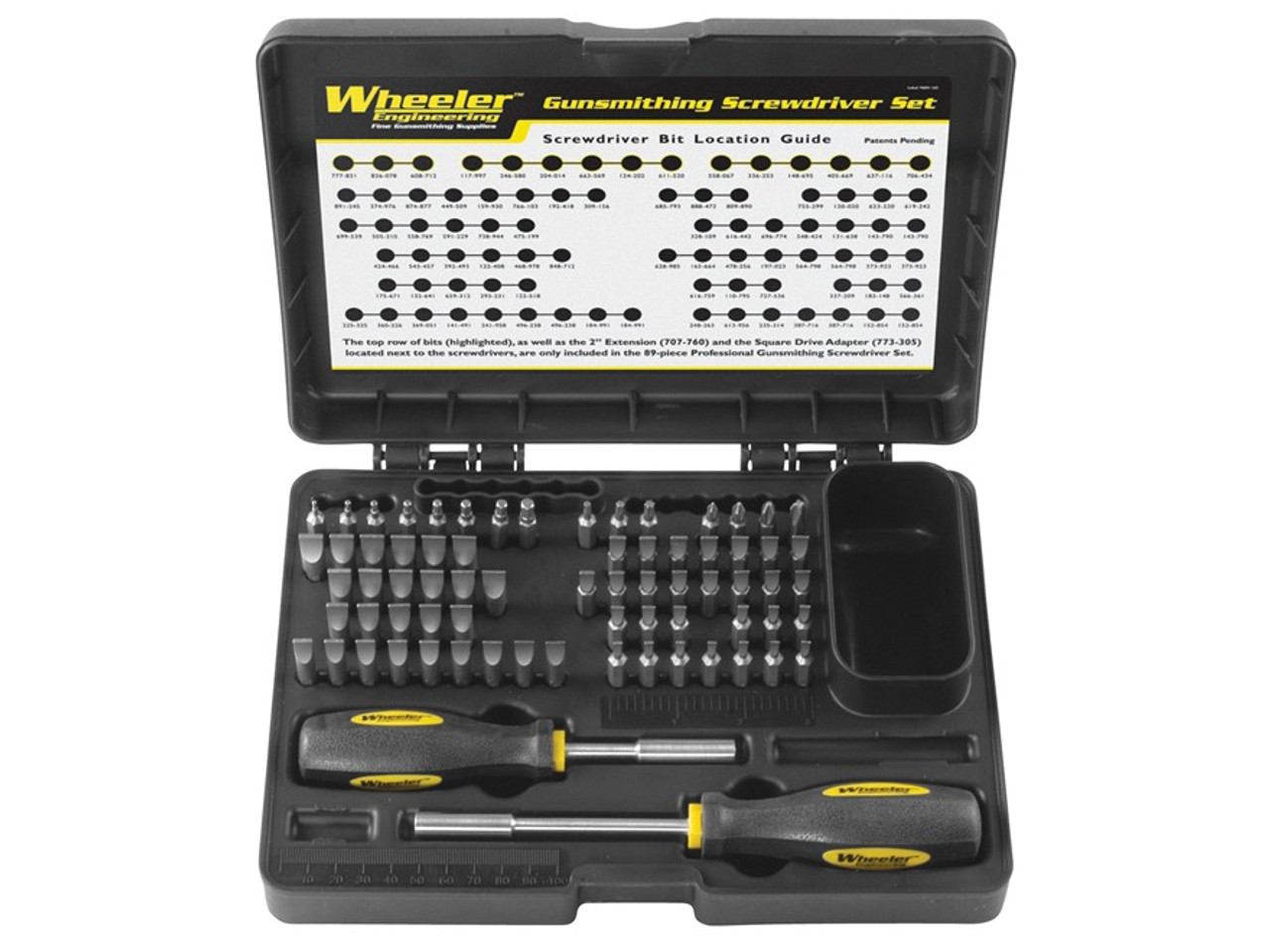 Wheeler 72-Piece Professional Gunsmithing Screwdriver Set