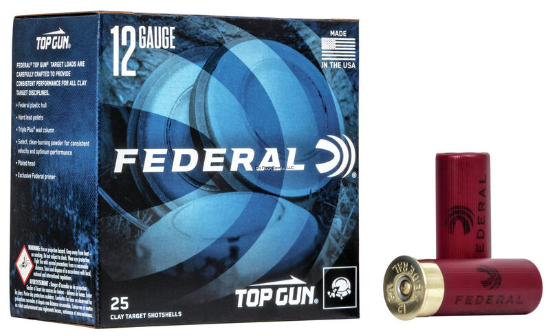 Federal Top Gun 12 Gauge 2-3/4" 1-1/8 oz #8 Shot, Case of 250