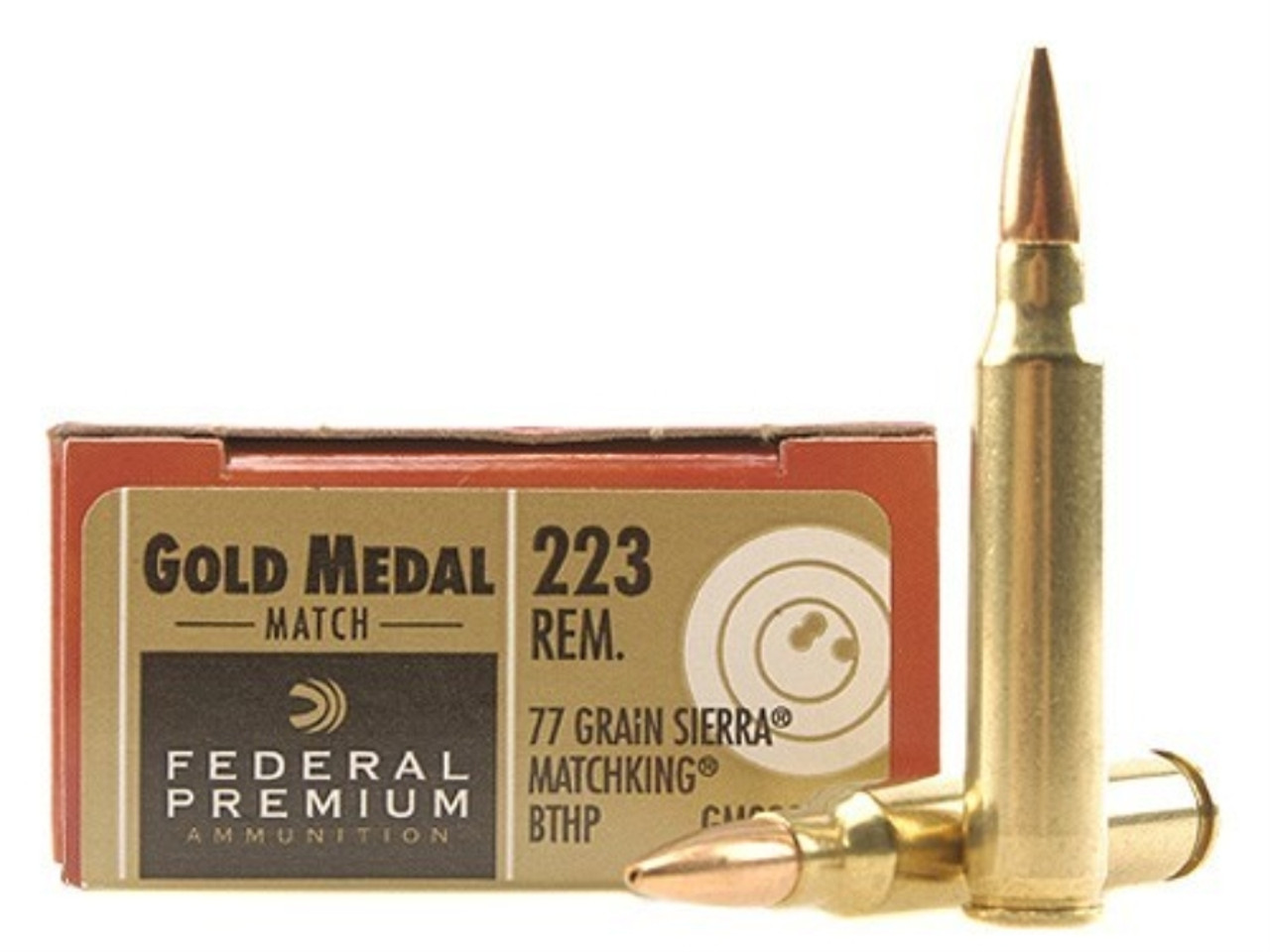 Federal Premium Gold Medal 223 Rem, 69gr BTHP Match, Box of 20