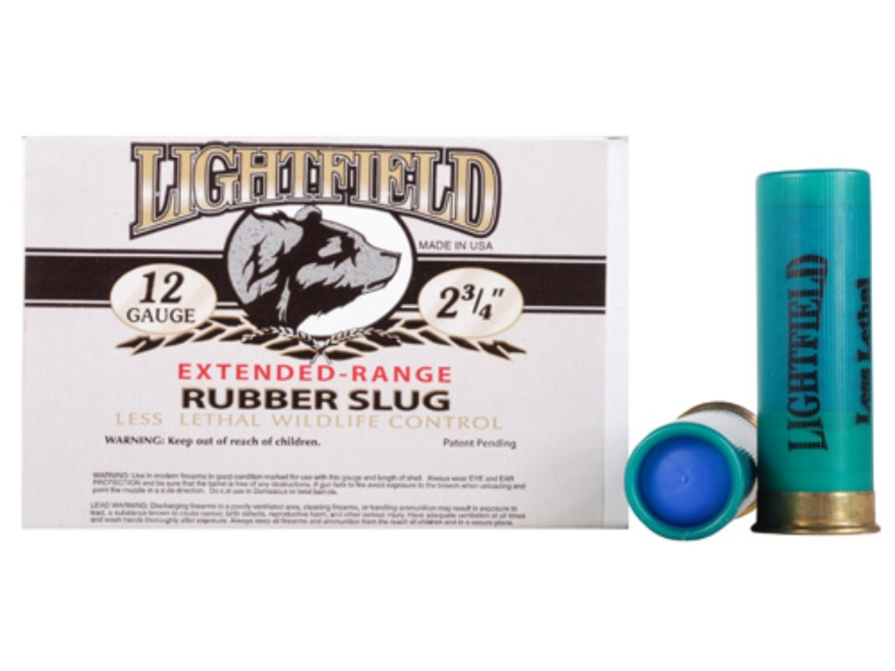 Lightfield 12 Gauge Extra Range Rubber Slug Box of 5 Lightfield 12 Gauge Extra Range Rubber Slug Box of 5