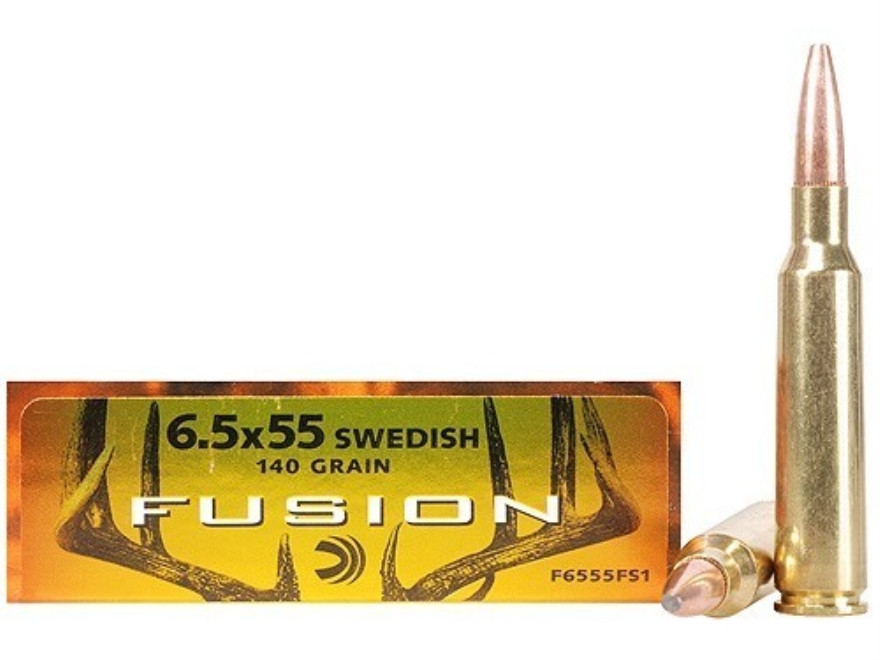 Federal Fusion 6.5x55 Swedish, 140gr, Box of 20