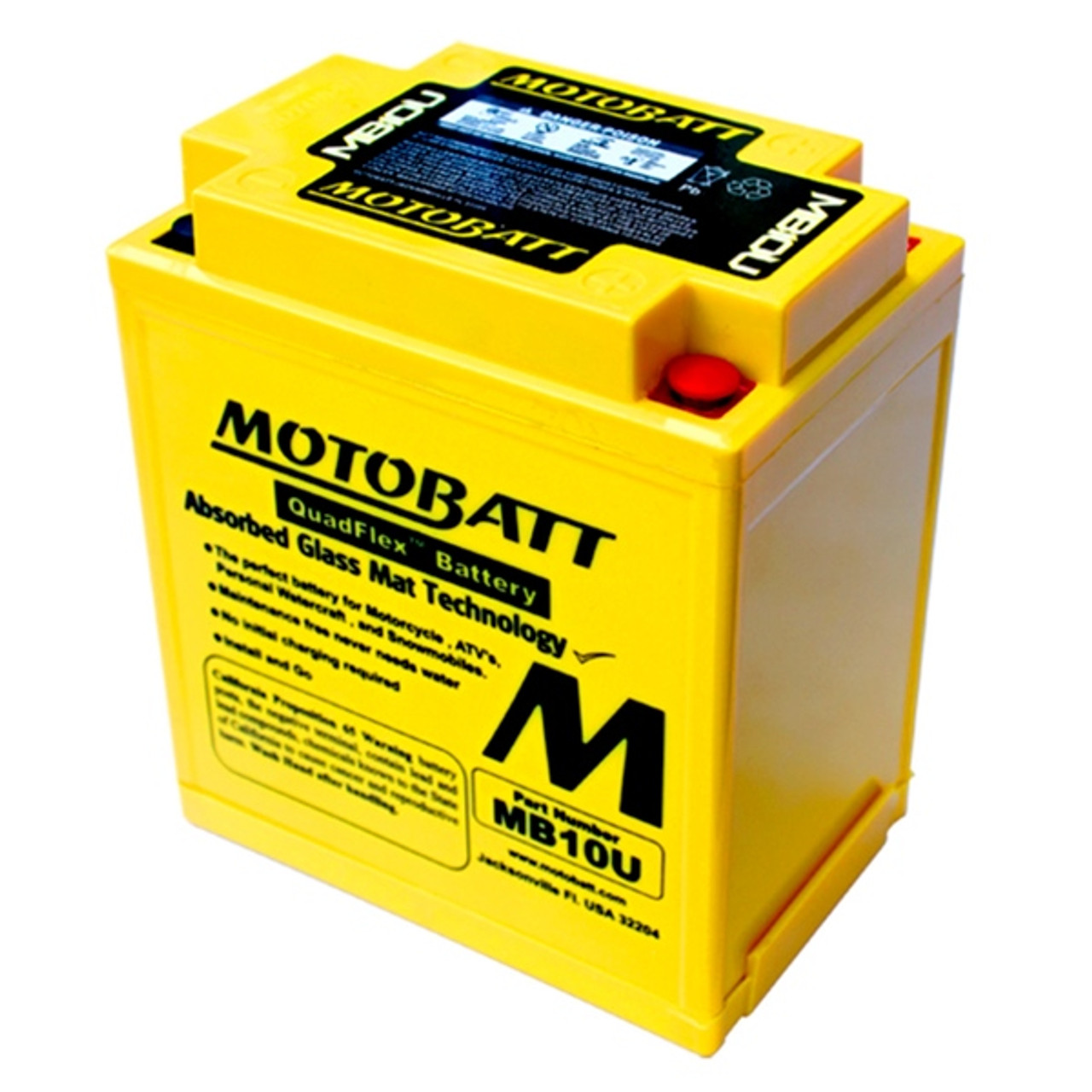 Motobatt Quadflex AGM Battery MB10U - 365115