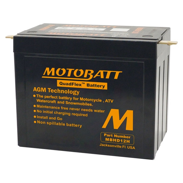 Motobatt Quadflex AGM Battery MBHD12H - 365128