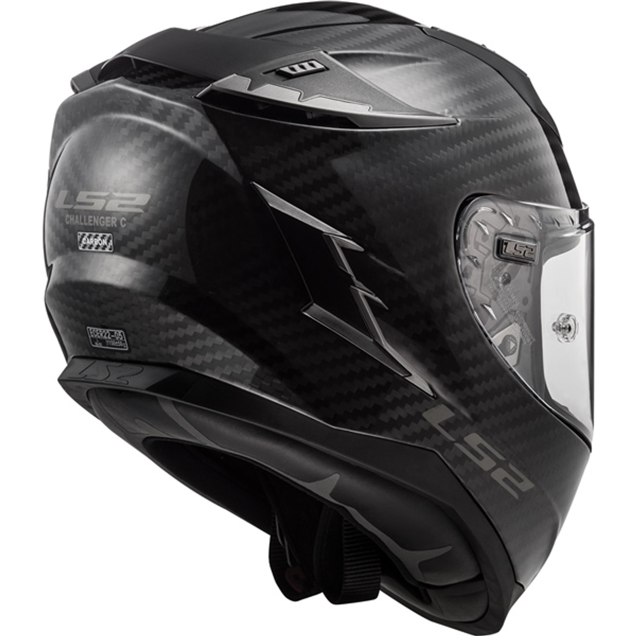 LS2 Challenger Carbon Full-Face Helmet Solid - Summer - M - 199073