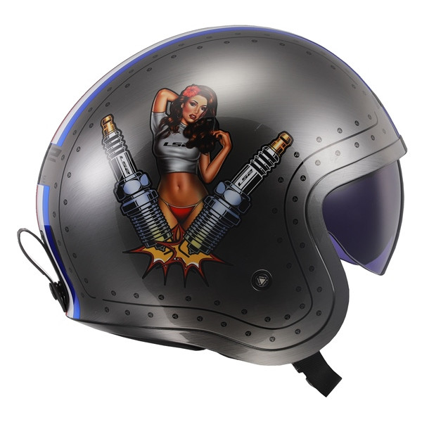 LS2 Spitfire Open-Face Helmet Spark - S - 396442