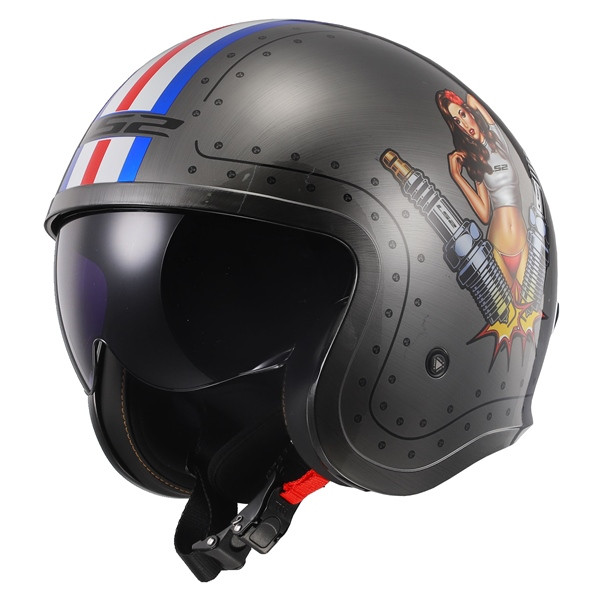 LS2 Spitfire Open-Face Helmet Spark - S - 396442