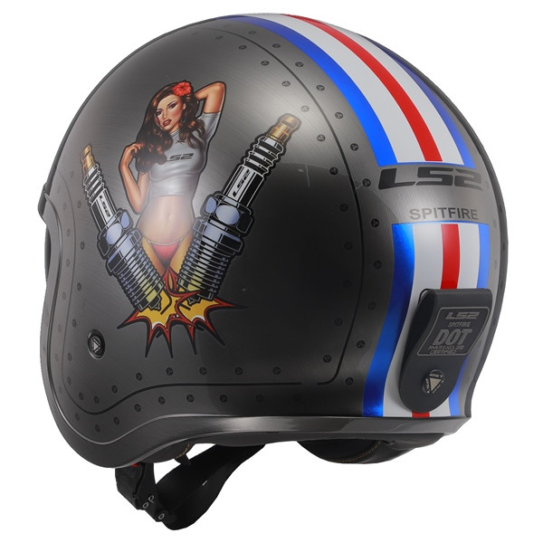 LS2 Spitfire Open-Face Helmet Spark - M - 396443