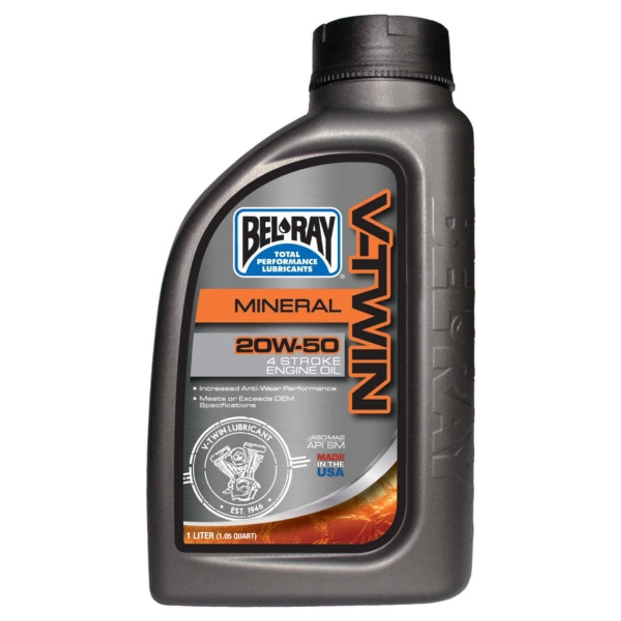 Bel-Ray V-Twin Motor Oil Multi-grade - 946 ml - 050171 Bel-Ray V-Twin Motor Oil Multi-grade - 946 ml - 050171