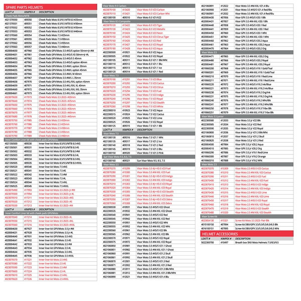 LEATT 3.5 Off-Road Helmet V22 - Without Goggle - XS - 410111