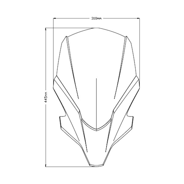 Puig New generation touring Windshield Fits Yamaha - 361130