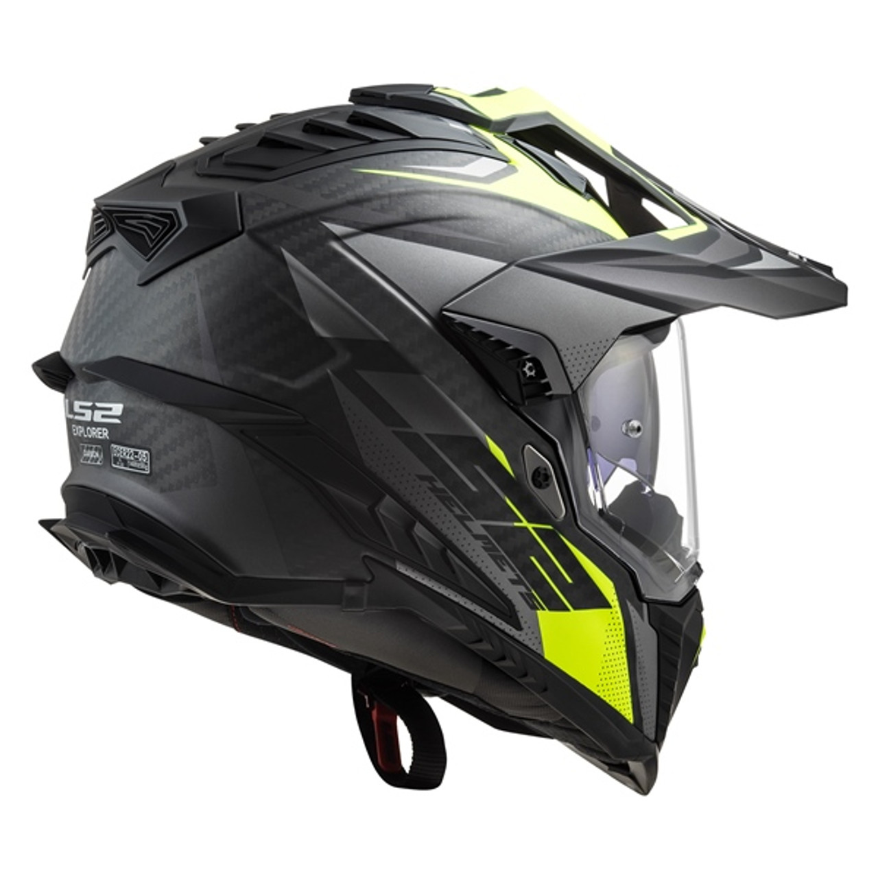 LS2 Explorer Carbon Off-Road Helmet Focus - Without Goggle - XL - 397385