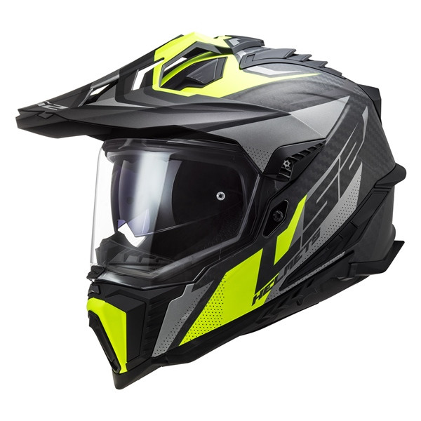 LS2 Explorer Carbon Off-Road Helmet Focus - Without Goggle - 2XL - 397386