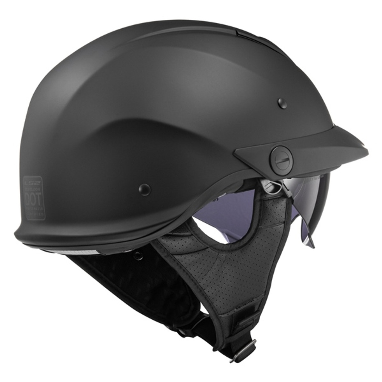 LS2 Rebellion Half Helmet Solid - S - 195502 LS2 Rebellion Half Helmet Solid - S - 195502