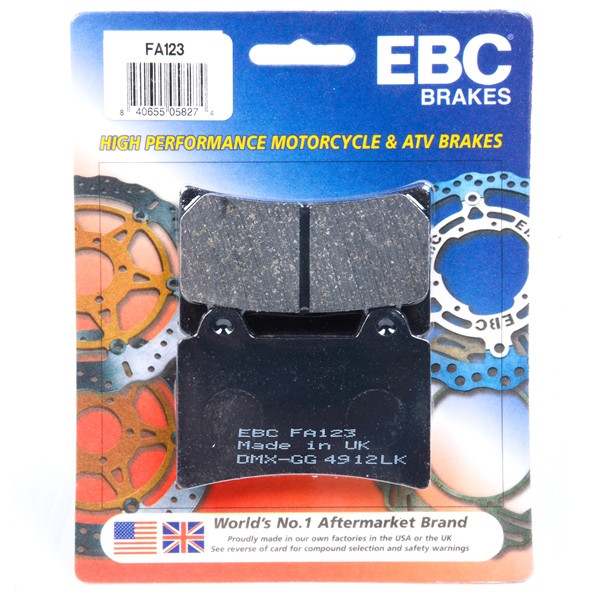 EBC  Organic Brake Pad Organic - Front Right, Front left, Rear left, Rear Outer - 007286