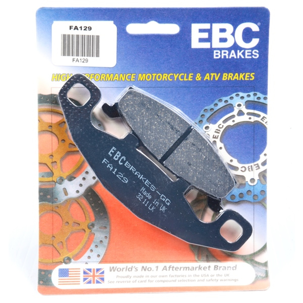EBC  “X” Series Moto-X Sport & Enduro Brake Pad Organic - Front/Rear - 007292