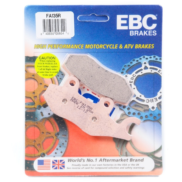 EBC  “R“ Long Life Sintered Brake Pad Sintered metal - Right, Front Right, Front left, Rear Right, Rear left, Rear Outer - 007298