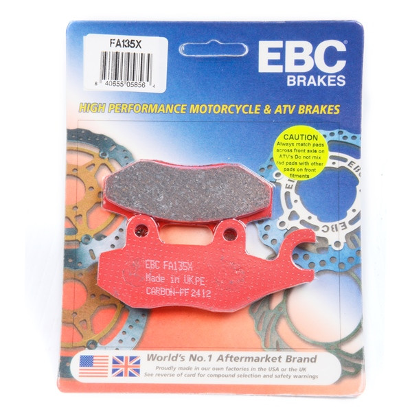 EBC  "X" Carbon Graphite Brake Pad Organic - Front Right, Front left, Rear Right, Rear left, Rear Outer - 007299
