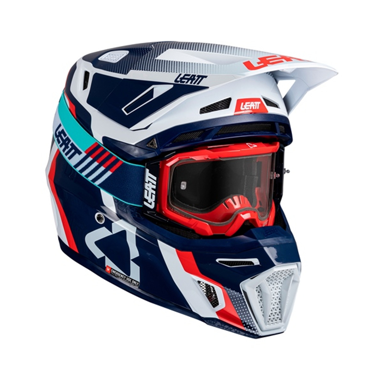 LEATT 8.5 Off-Road Helmet Kit V25 - Goggle Included - S - 462012